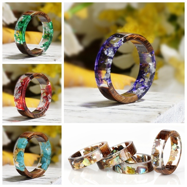 Creative Wooden Resin Ring for - đánh giá và giá Dried Flower Bulk