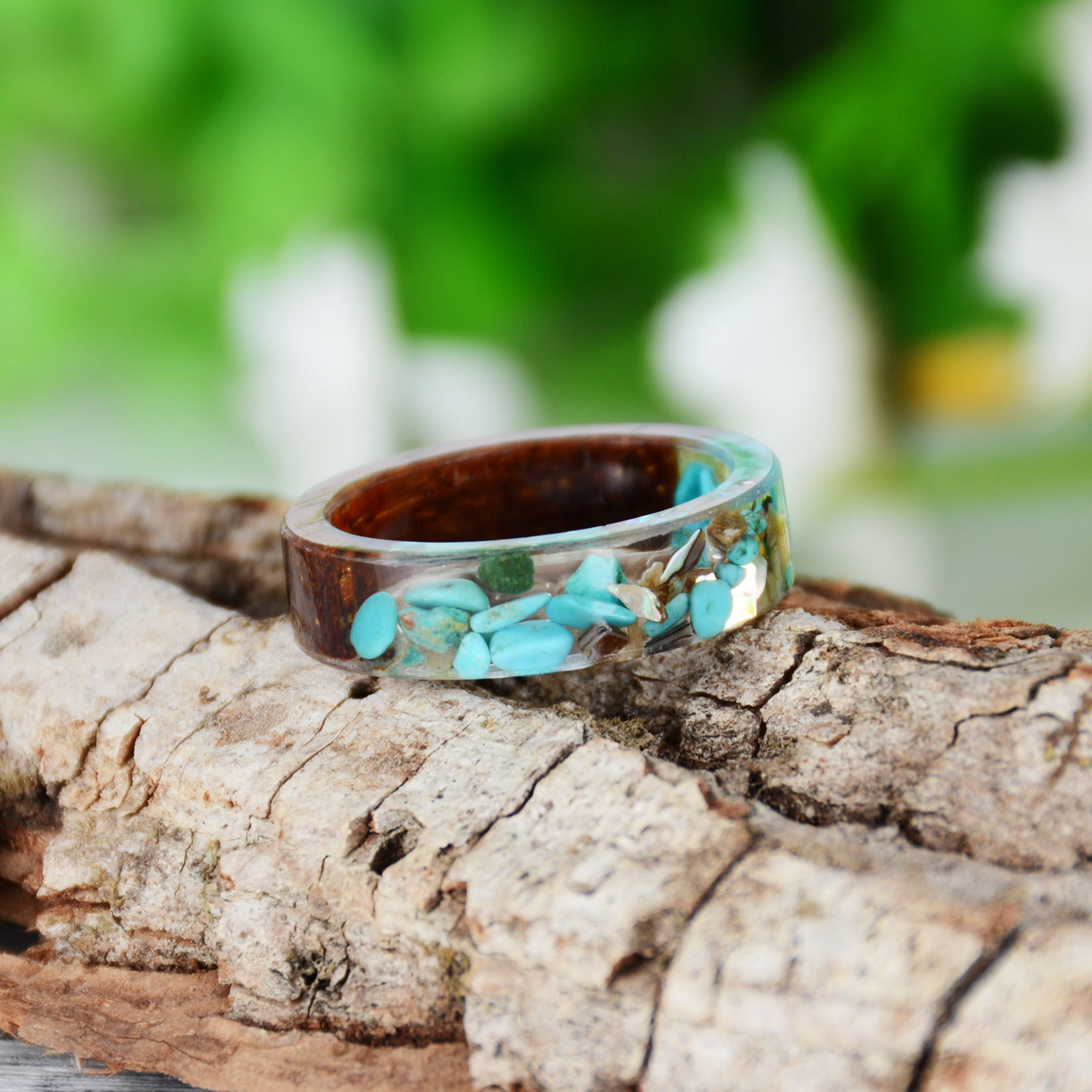 Creative Wooden Resin Ring for - đánh giá và giá Dried Flower Bulk