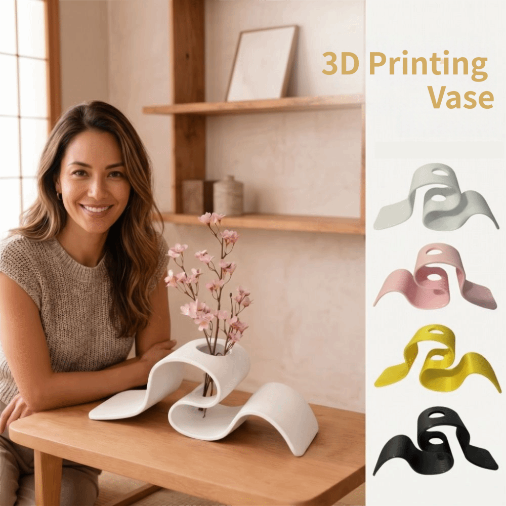 Gift Elegant 3D Printing Vase  - đánh giá và giá Dried Flower Bulk