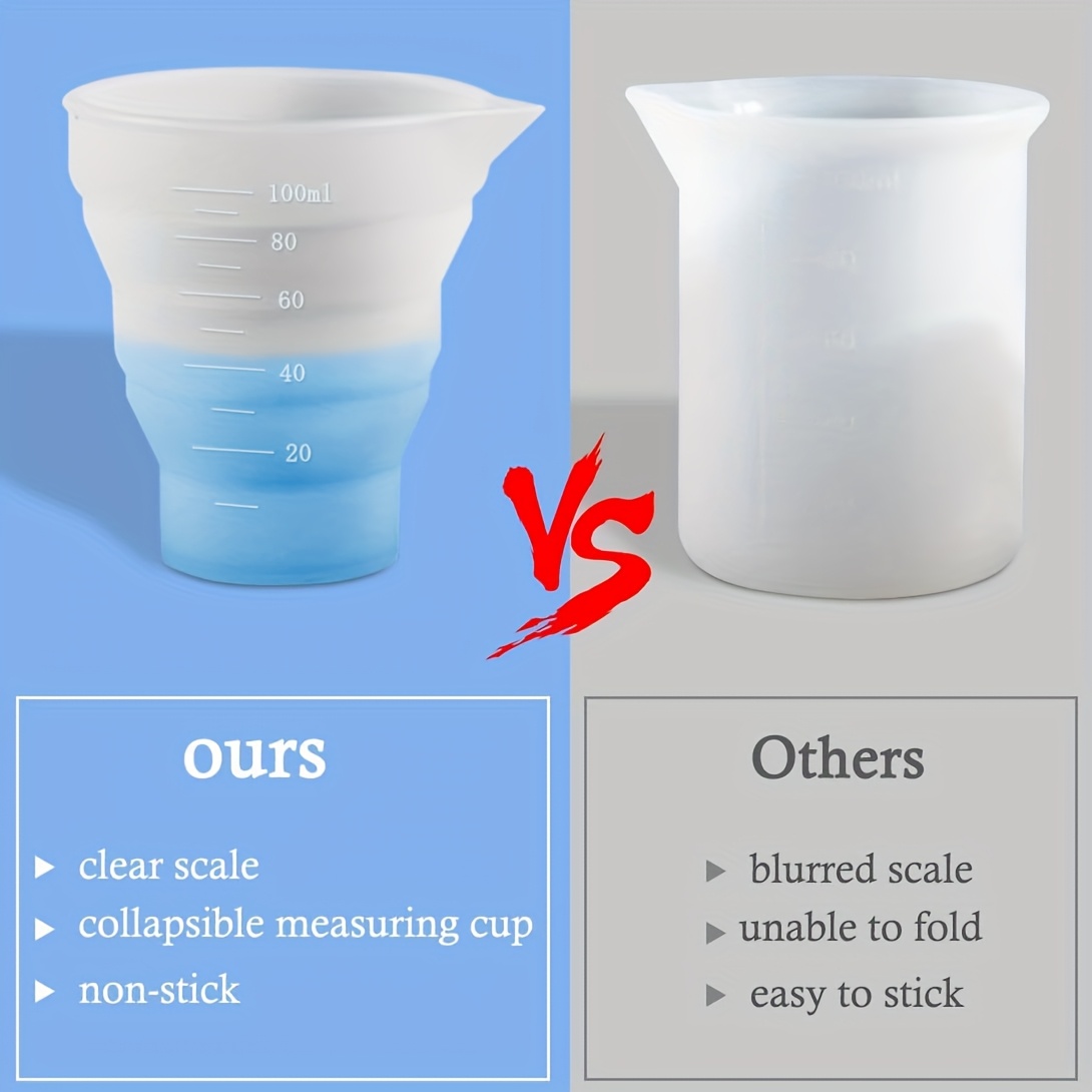 50-500ml Foldable Silicone Mea - đánh giá và giá Mixing Cup Silicone