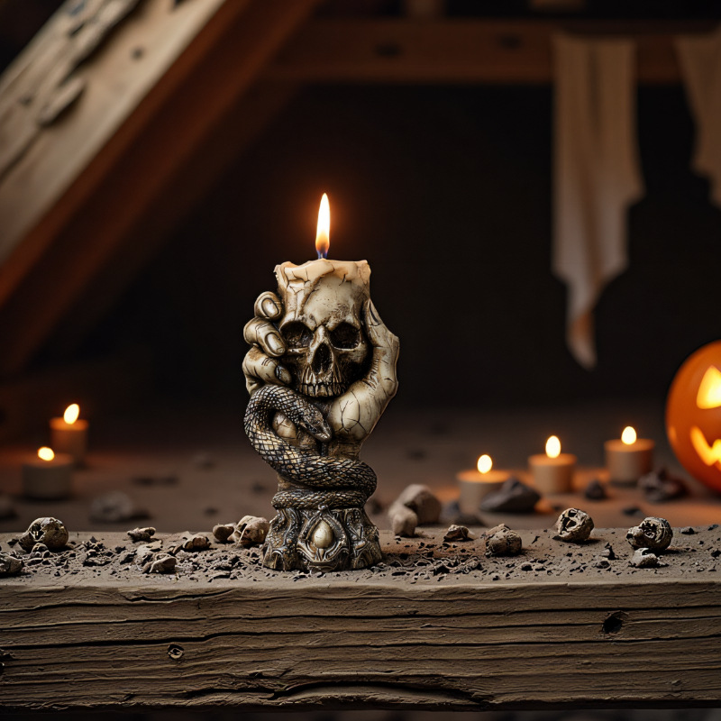 Halloween Skull Aroma Candle S - đánh giá và giá Resin Craft Workshop