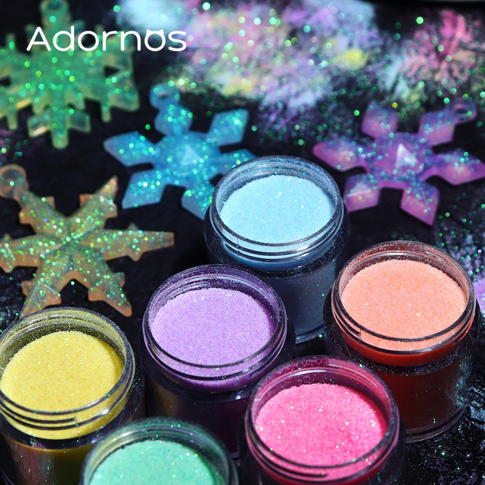 Iridescent Glitter Sugar Powde - đánh giá và giá Resin Pigment Set