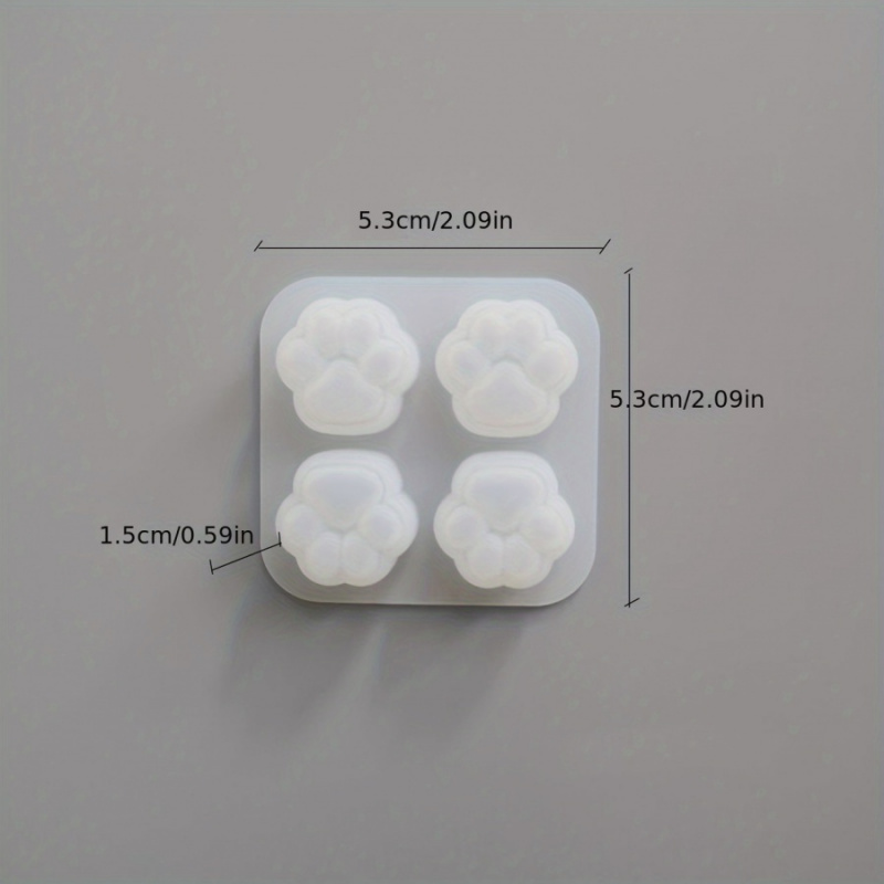 1Cat Paw Pattern Silicone Mold - đánh giá và giá Resin Craft Ideas
