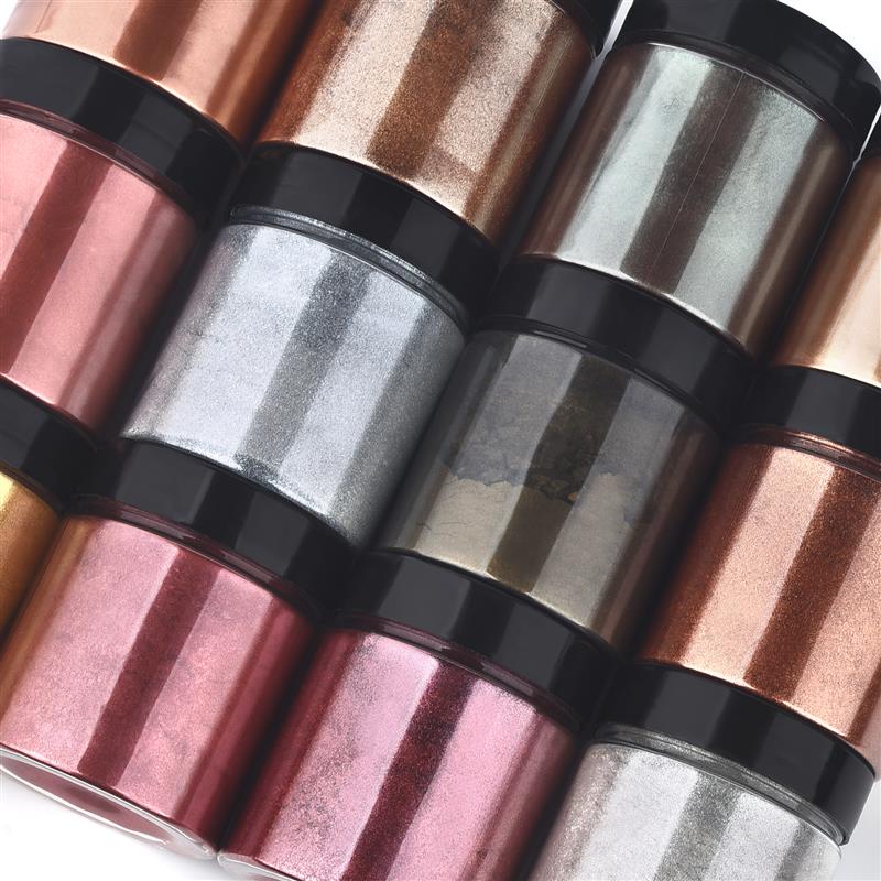 50g Shimmer Metallic Gold Silv - đánh giá và giá Resin Pigment Set