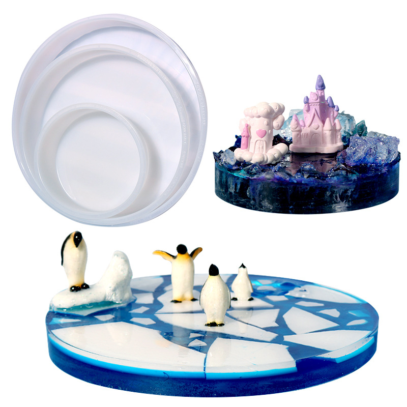 Large Round Tray UV Resin Mold - đánh giá và giá Coaster Mold Round