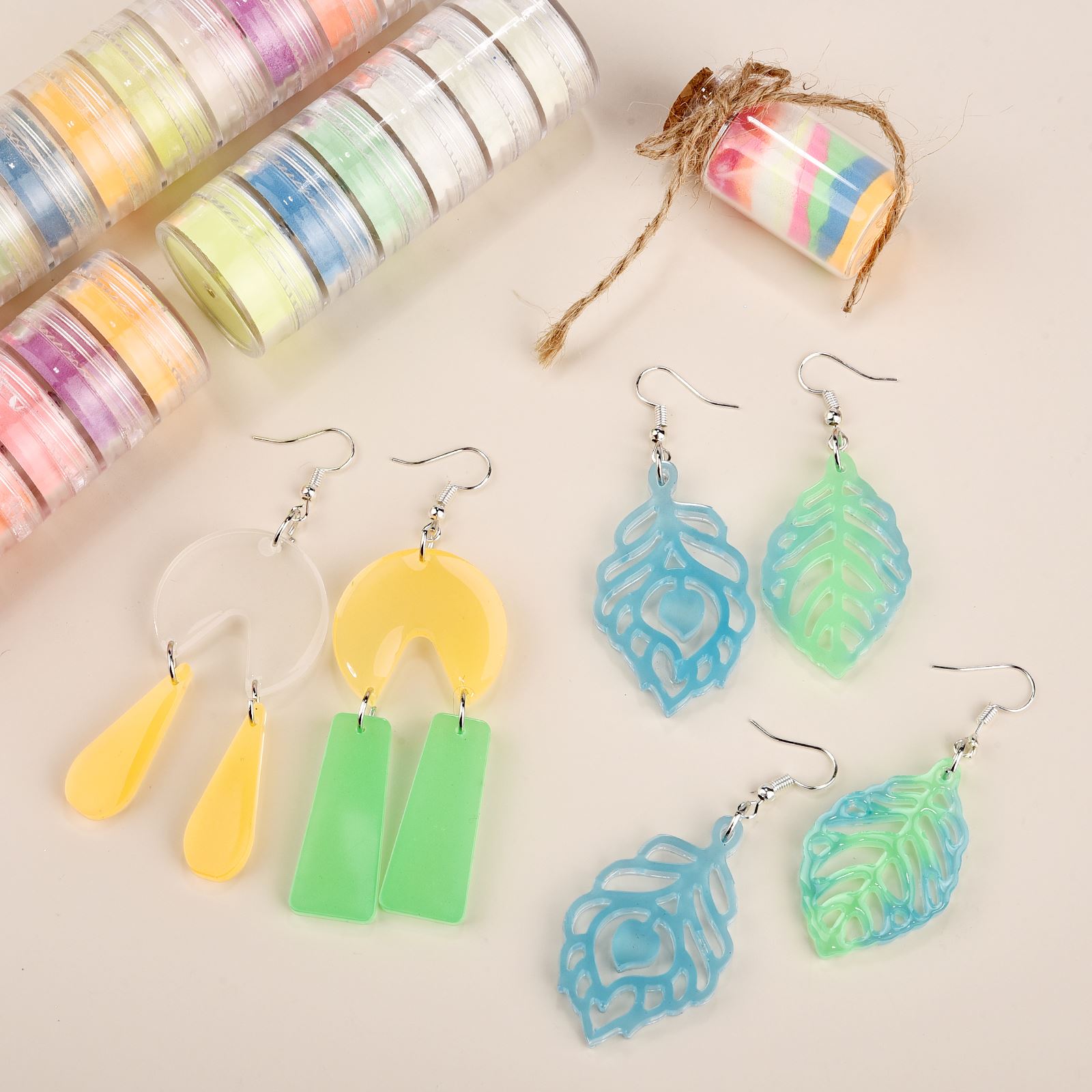 6 Colors/Set Luminous Powder R - đánh giá và giá Resin Pigment Set