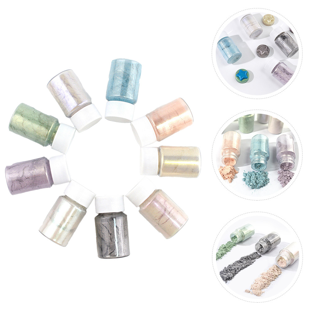 9Pcs Exquisite Mica Pigment Po - đánh giá và giá Resin Pigment Set