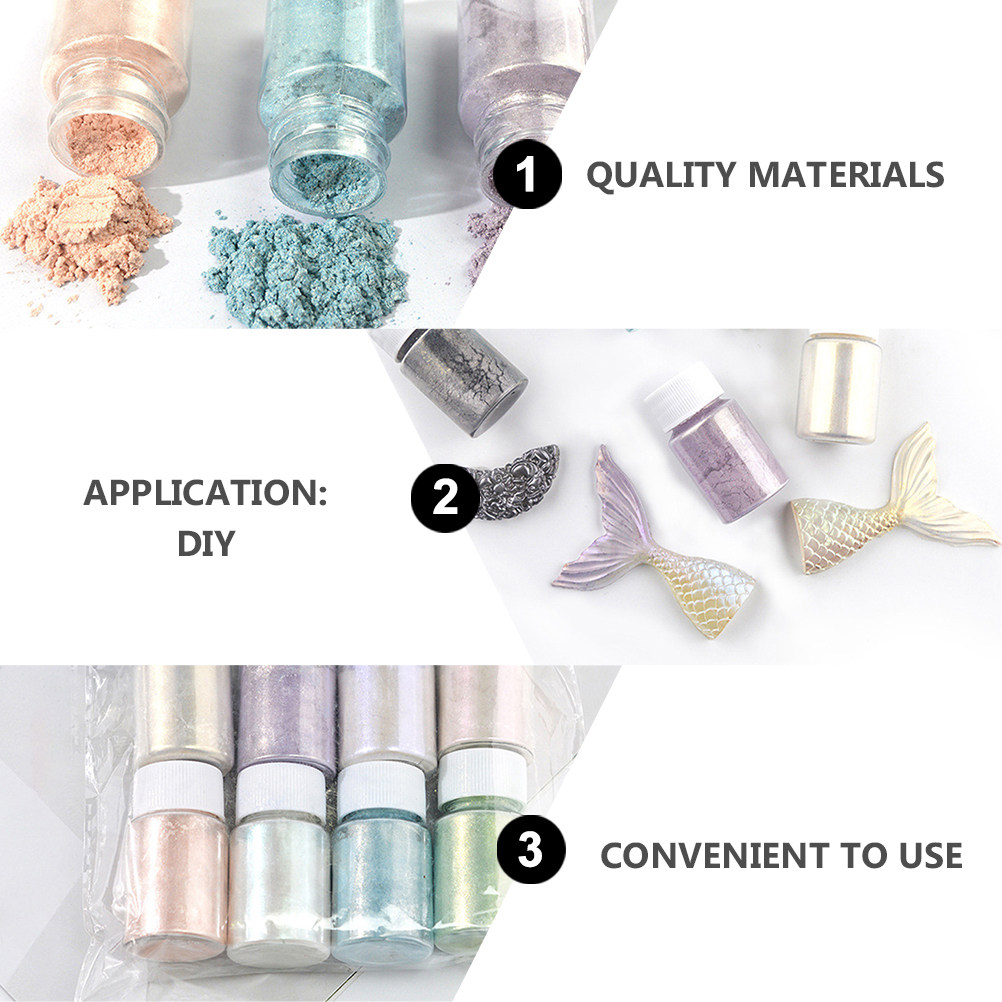 9Pcs Exquisite Mica Pigment Po - đánh giá và giá Resin Pigment Set