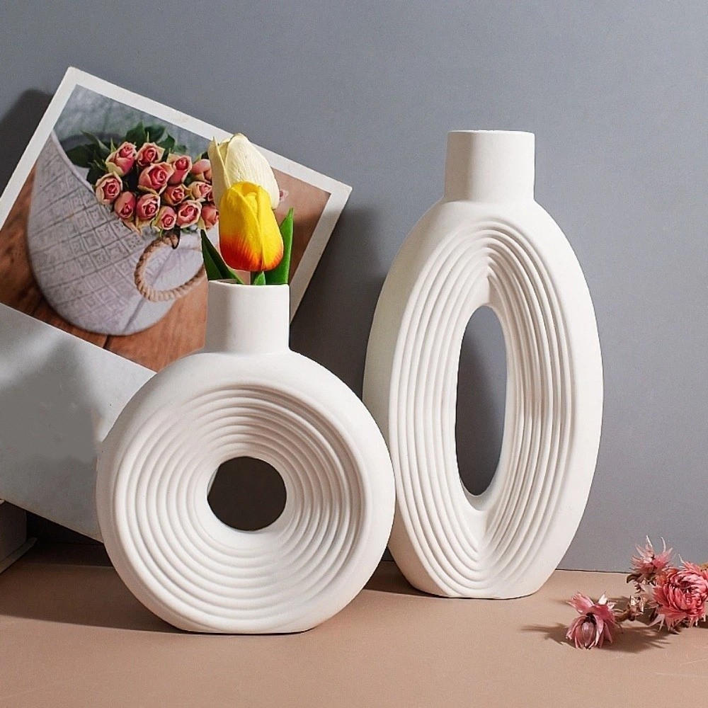 Oval Stripe Silicone Vase Mold - đánh giá và giá Resin Craft Workshop