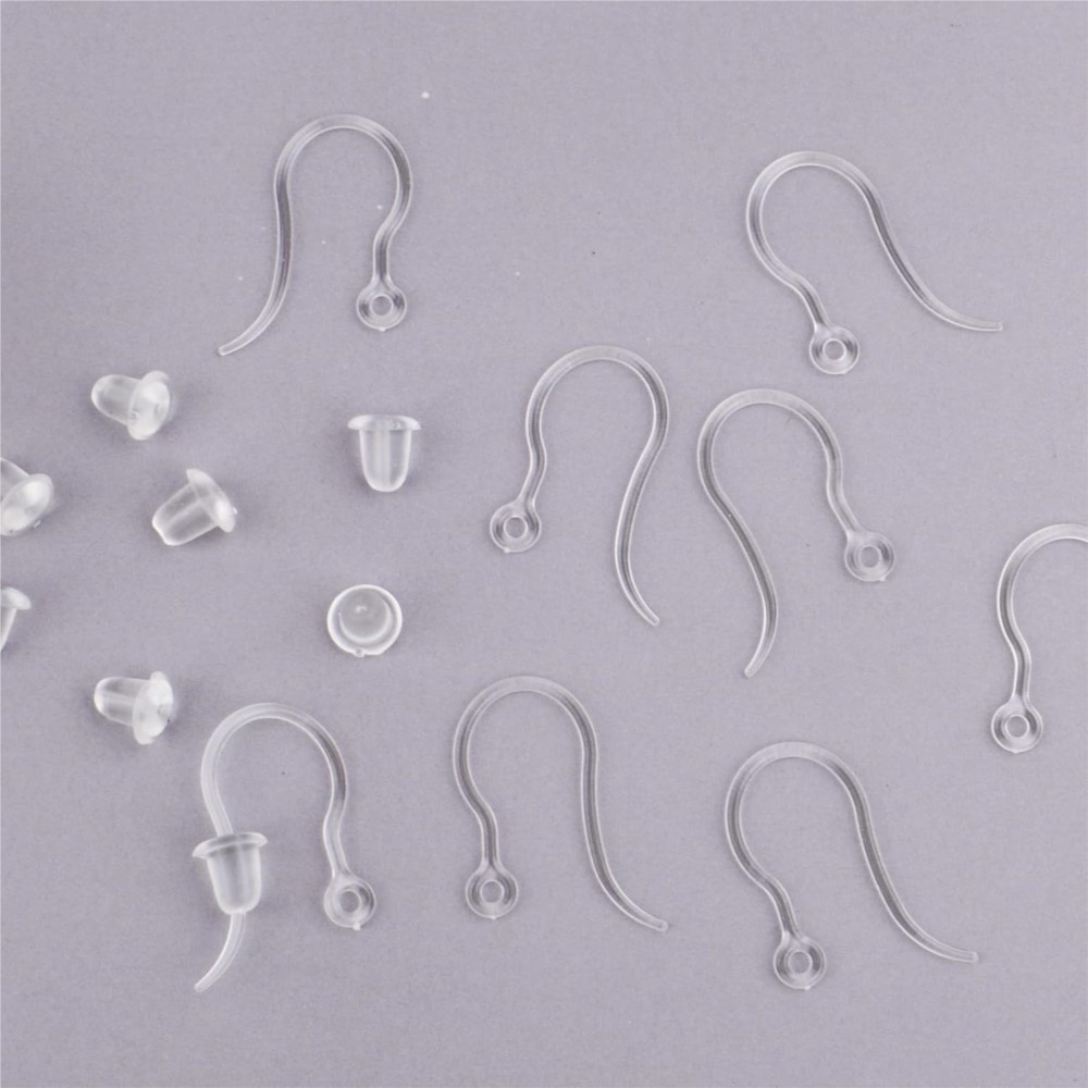 40pcs Clear Plastic Earring Ho - đánh giá và giá Resin Craft Projects