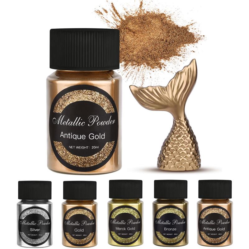 20 Ml Shimmer Metallic Gold Si - đánh giá và giá Resin Pigment Set