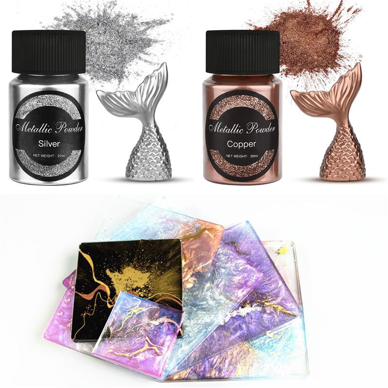 20 Ml Shimmer Metallic Gold Si - đánh giá và giá Resin Pigment Set
