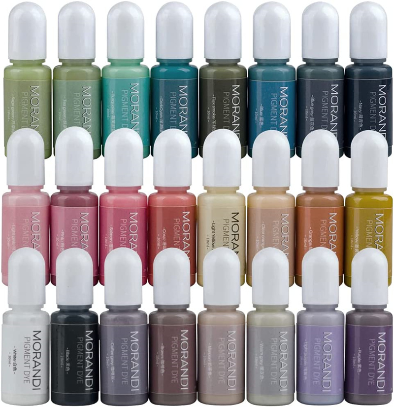 24Colors Morandi Opaque Color  - đánh giá và giá Resin Dye Alcohol