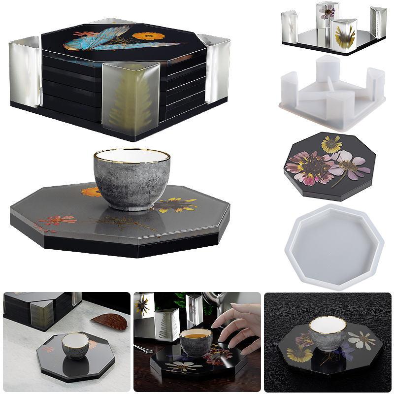 Silicone Coaster Storage Box M - đánh giá và giá Coaster Mold Round