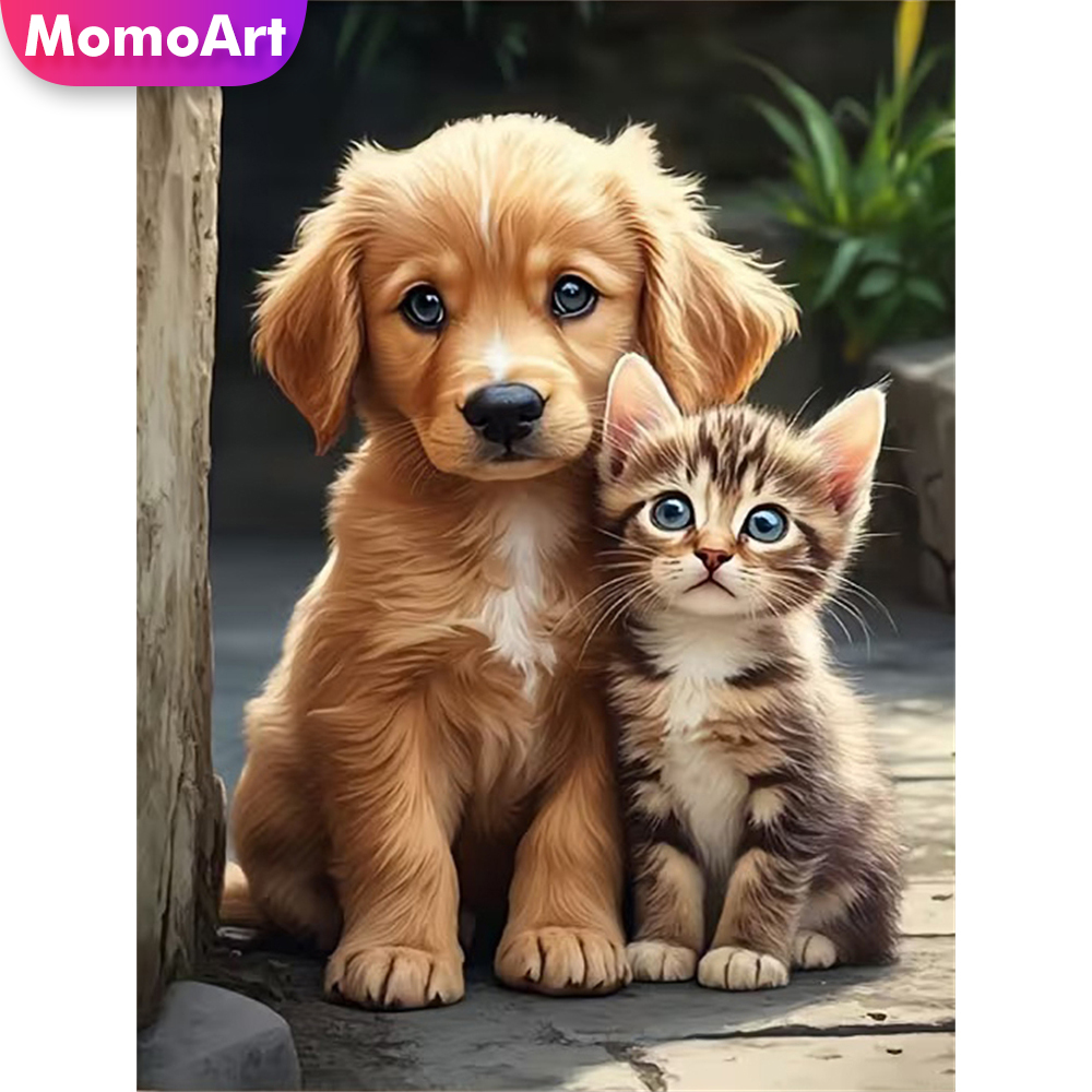 Momoart Diamond Embroidery Dog - đánh giá và giá Resin Craft For Beginners