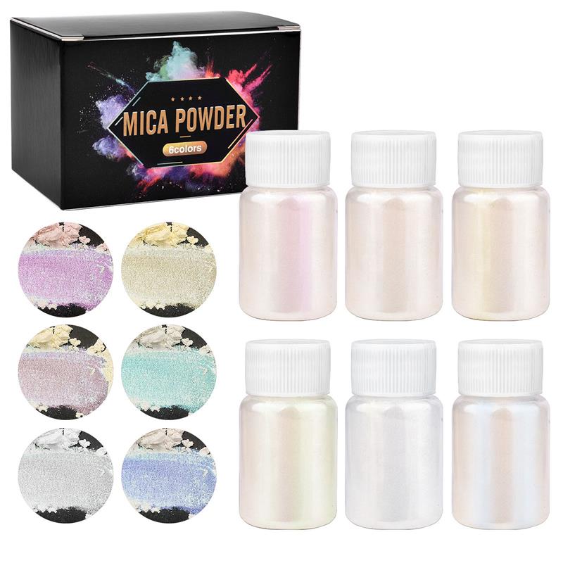 6 Pcs-Set Epoxy Resin Dye Mica - đánh giá và giá Resin Pigment Set