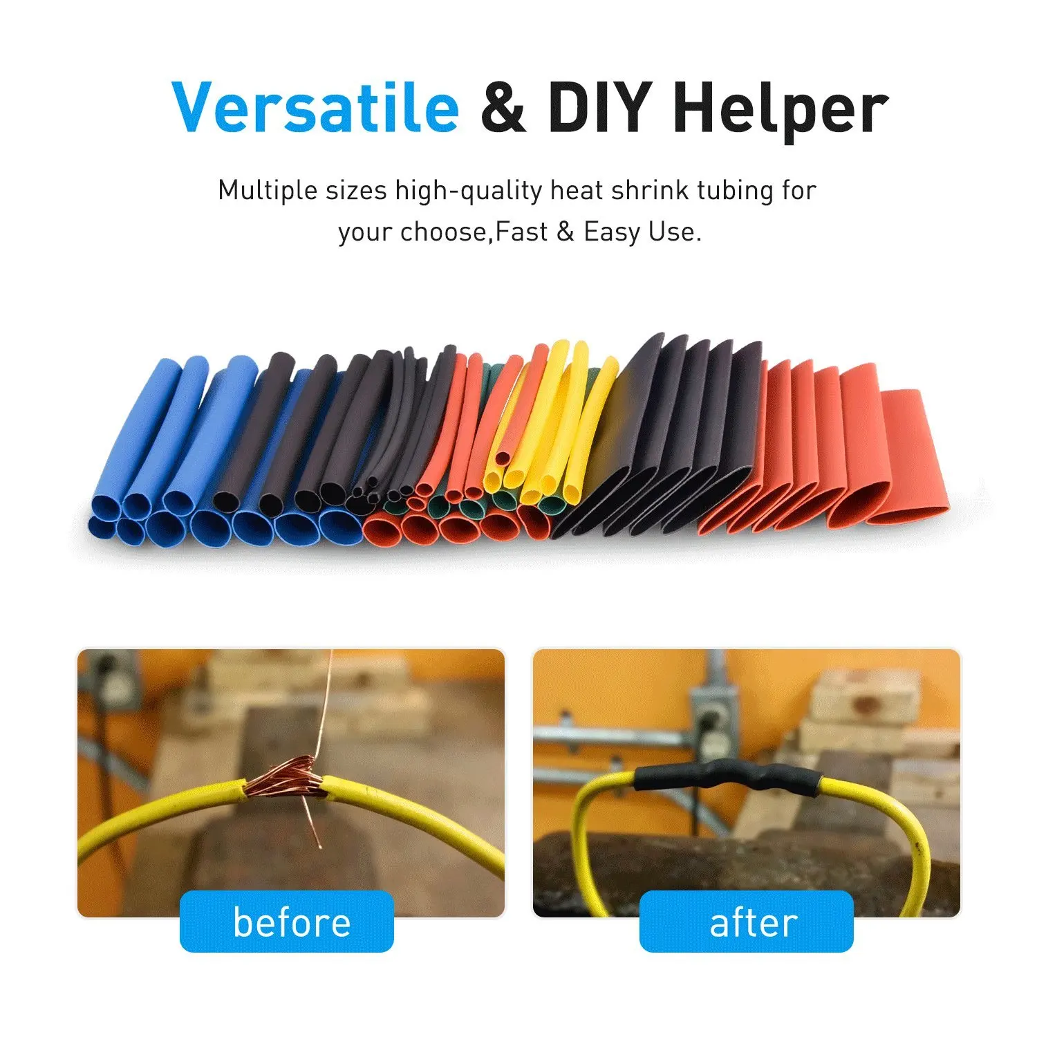 656/1060pcs Heat Shrink Tube W - đánh giá và giá Heat Gun Small