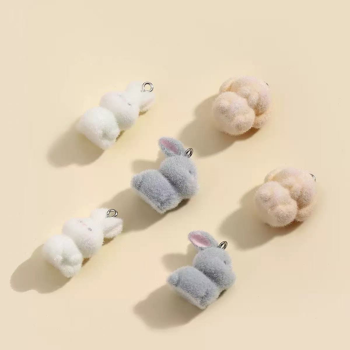 10pcs Flocking Little Rabbit R - đánh giá và giá Resin Craft Projects