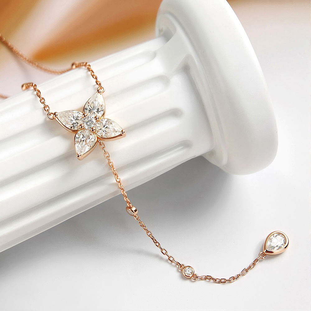 Bezel Set All Moissanite Penda - đánh giá và giá Bezels Set Pendant