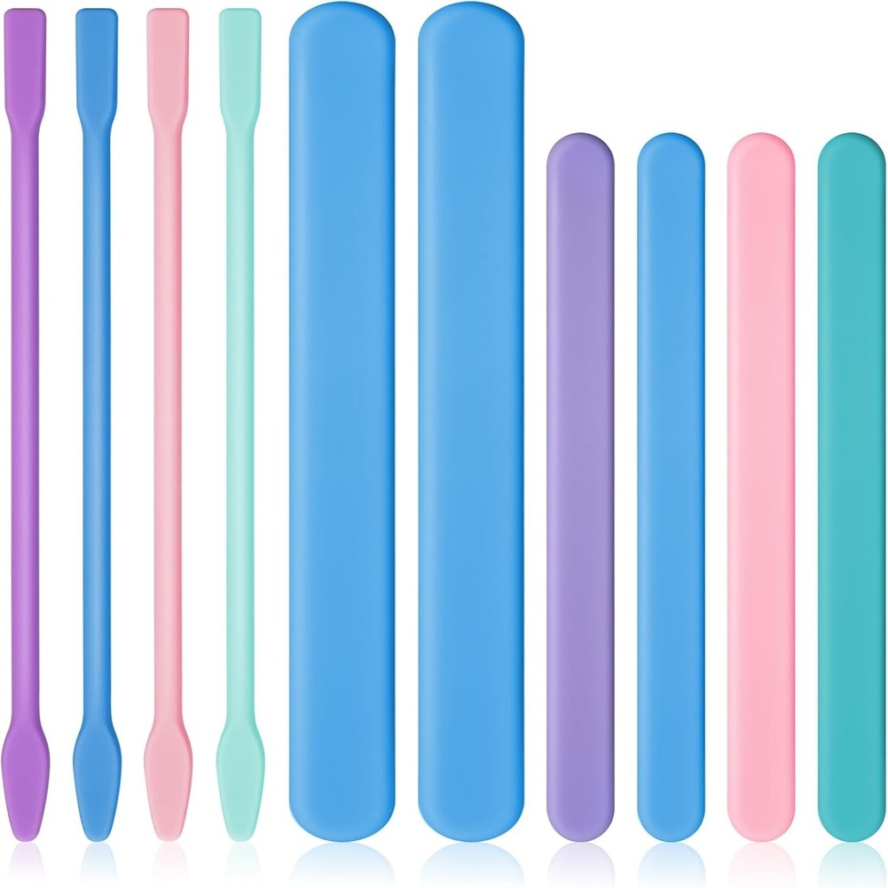 10 Piece Silicone Stirring Set - đánh giá và giá Resin Craft Workshop