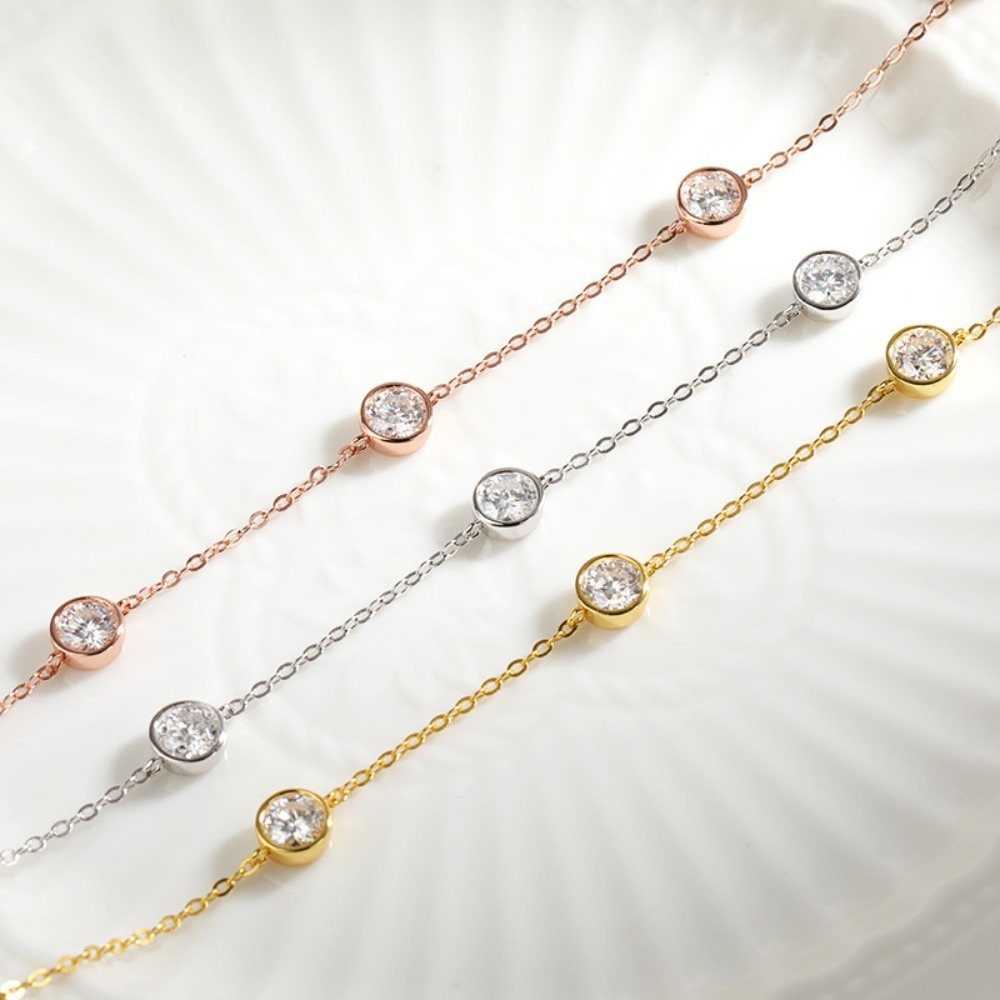 GRA Certified 5mm Moissanite N - đánh giá và giá Bezels Set Pendant
